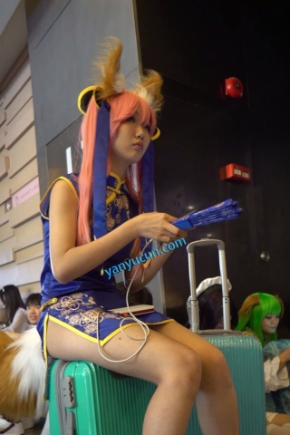 【xxn-158】玉藻前旗袍cos小姐姐..侧面露半个屁股CD无痕内